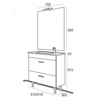 Mueble Almería Medidas